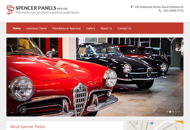 Spencer Panels Galway Website Design