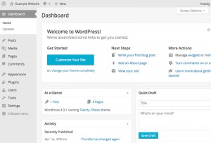 Wordpress Training and Tutorials Galway - Dashboard