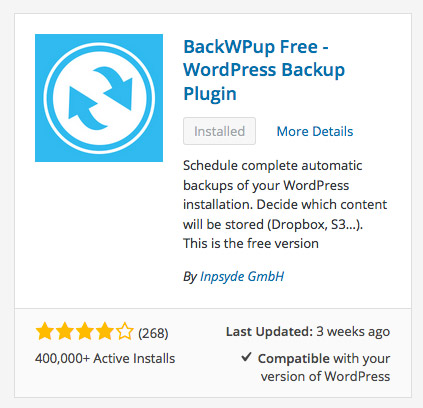Wordpress Tutorial Galway - Backing up your website using the BackWPup plugin